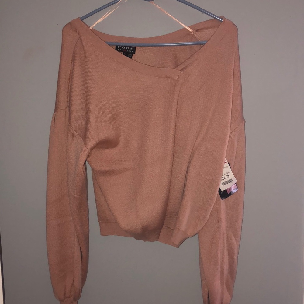 Crop pink sweater